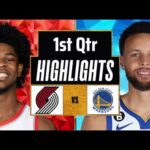 Golden State Warriors vs Portland Trail Blazers Full Highlights 1st QTR | Dec 23 | 2023 NBA Regular