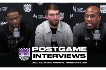 De’Aaron Fox, Coach Brown & Domantas Sabonis | Postgame Presser 12.23.23