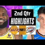 Los Angeles Lakers vs Oklahoma City Thunder 2nd QTR - PART 2 Highlights | Dec 23 | 2023 NBA Season