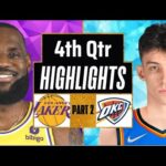 Los Angeles Lakers vs Oklahoma City Thunder 4th QTR - PART 2 Highlights | Dec 23 | 2023 NBA Season