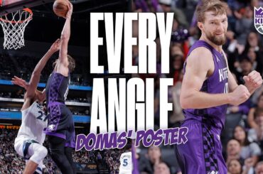 EVERY ANGLE: Sabonis POSTERIZES Gobert | Kings vs Wolves 12.23.23