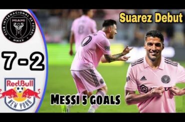 Suarez Debut First goal ,Messi Hattrick⚽🚀💥 Inter Miami vs Orlando 7/2 Highlights & All Goals / Messi