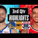 Golden State Warriors vs Washington Wizards 3rd QTR - PART 2 Highlights | Dec 22 | 2023 NBA Season