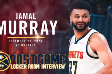 Jamal Murray Post Game Locker Room Interview vs. Hornets 🎙 | 12/23/23