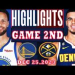 Denver Nuggets VS 'Golden State Warriors GAME 2ND HIGHLIGHTS DEC 25,2023 | NBA Season