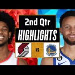 Golden State Warriors vs Portland Trail Blazers Full Highlights 2nd QTR | Dec 23 | 2023 NBA Regular