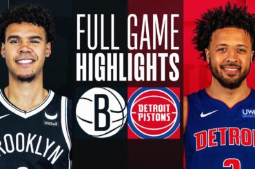 NETS at PISTONS | FULL GAME HIGHLIGHTS | December 26, 2023