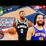 Milwaukee Bucks vs NYC Knicks | Play by Play/Live watch party Stream | NBA 2023 Christmas Day Game