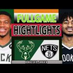 Milwaukee Bucks vs Brooklyn Nets FULLGAME Qtr DEC 27, 2023 Highlights | NBA Season