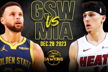 Golden State Warriors vs Miami Heat Full Game Highlights | December 28, 2023 | FreeDawkins