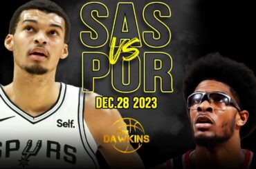 San Antonio Spurs vs Portland Trail Blazers Full Game Highlights | December 28, 2023 | FreeDawkins