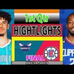 LA Clippers vs Charlotte Hornets 1st FINAL Qtr DEC 26, 2023 Highlights | NBA Season