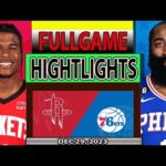 Philadelphia 76ers vs Houston Rockets FULLGAME Qtr DEC 29, 2023 Highlights | NBA Season