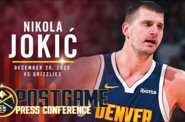 Nikola Jokić Post Game Press Conference vs. Grizzles 🎙 | 12/28/23