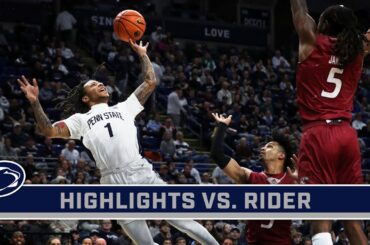 Rider at Penn State | Highlights | Big Ten Men's Basketball | Dec. 29, 2023