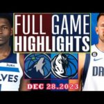 Dallas Mavericks vs Minnesota Timberwolves FULL GAME HIGHLIGHTS DEC 28,2023 | NBA Season