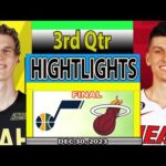 Utah Jazz vs Miami Heat 3rd Qtr DEC 30, 2023 Highlights | NBA Season