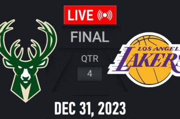 NBA LIVE! LA Lakers vs Milwaukee Bucks | December 31, 2023 | LAKERS vs BUCKS LIVE