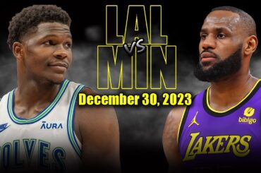 Los Angeles Lakers vs Minnesota Timberwolves Full Game Highlights - December 30 | 2023-24 NBA Season