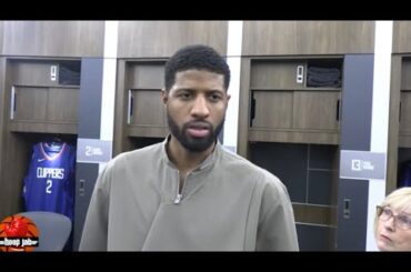 Paul George Reacts To The Clippers 117-106 Win Over The Memphis Grizzlies. HoopJab NBA