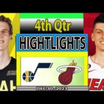 Utah Jazz vs Miami Heat 4TH Qtr DEC 30, 2023 Highlights | NBA Season