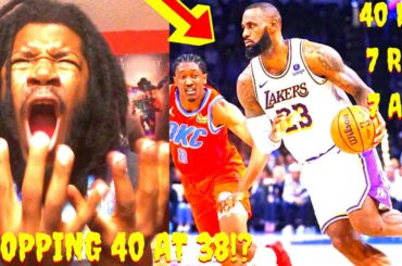 LAKERS VS THUNDER REACTION 2023 LOS ANGELES LAKERS VS OKLAHOMA CITY THUNDER HIGHLIGHTS REACTION 2023