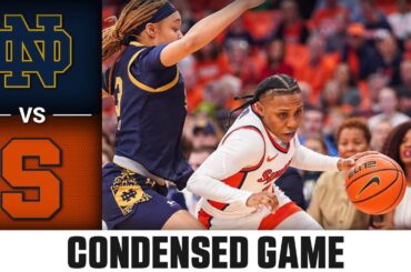 Notre Dame vs. Syracuse Condensed Game | 2023-24 ACC Women’s Basketball