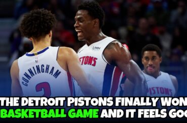 The Detroit Pistons snap their LOSING STREAK