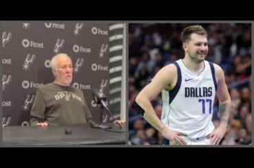 Coach Popovich on Luka needing 50 points to reach  10,000 career points in 6 years!!