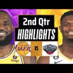 Los Angeles Lakers vs New Orleans Pelicans Full Highlights 2nd QTR | Dec 31 | 2023 NBA Season