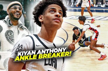 Kiyan Anthony Ends 2023 w/ ANKLE BREAKER In Front of Carmelo!