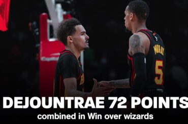 Trae Young & Dejounte Murray combine for 72 Points in Win over Wizards