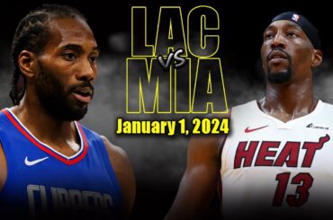 Los Angeles Clippers vs Miami Heat Full Game Highlights - January 1, 2024 | 2023-24 NBA Season