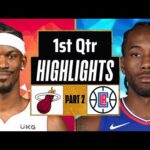 LA Clippers vs Miami Heat 1st QTR - PART 2 Highlights | Jan 1 | 2024 NBA Regular Season