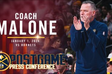 Coach Malone Post Game Press Conference After Win vs Hornets 🎙