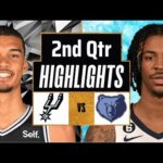 San Antonio Spurs vs Memphis Grizzlies Full Highlights 2nd QTR | Jan 2 | 2024 NBA Regular Season