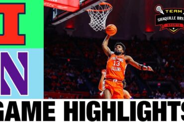 #9 Illinois vs Northwestern Highlights | NCAA Men's Basketball | 2024 College Basketball