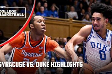 GETTING IT DONE 🔥 Syracuse Orange vs. Duke Blue Devils | Full Game Highlights