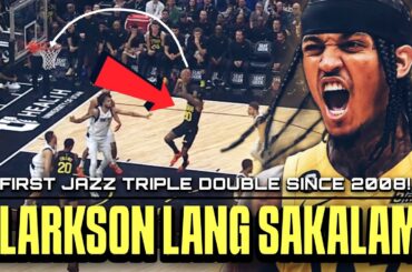 Jordan Clarkson lang SAKALAM! Triple Double! First Utah Jazz triple double since 2008!