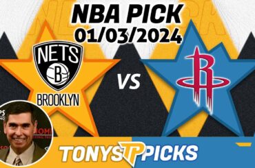 Brooklyn Nets vs. Houston Rockets 1/3/2024 FREE NBA Picks and Predictions on NBA Betting Tips