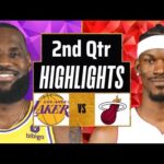 Los Angeles Lakers vs Miami Heat Full Highlights 2nd QTR | Jan 3 | 2024 NBA Regular Season