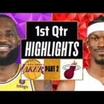 Los Angeles Lakers  vs Miami Heat 1st QTR - PART 2 Highlights | Jan 3 | 2024 NBA Regular Season