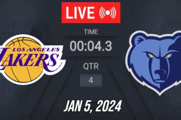 NBA LIVE! Los Angeles Lakers vs Memphis Grizzlies | January 5, 2024 | Lakers vs Grizzlies LIVE (2K)