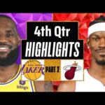 Los Angeles Lakers  vs Miami Heat 4th QTR - PART 2 Highlights | Jan 3 | 2024 NBA Regular Season