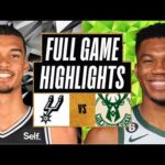 Milwaukee Bucks vs San Antonio Spurs FULL GAME Highlights | Jan 4 | 2024 NBA Regular Season