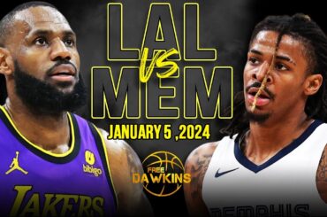 Los Angeles Lakers vs Memphis Grizzlies Full Game Highlights | January 5, 2024 | FreeDawkins