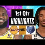 Los Angeles Lakers vs Memphis Grizzlies 1st QTR - PART 2 Highlights | Jan 5| 2024 NBA Regular Season