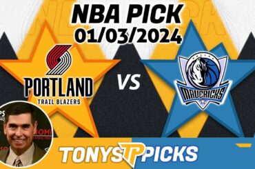 Portland Trail blazers vs. Dallas Mavericks 1/3/2024 FREE NBA Picks and Predictions on NBA Betting