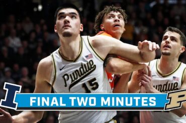 Final 2 Minutes: Illinois at Purdue | Big Ten Basketball | Jan. 5, 2024