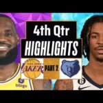 Los Angeles Lakers vs Memphis Grizzlies 4th QTR - PART 2 Highlights| Jan 5 | 2024 NBA Regular Season